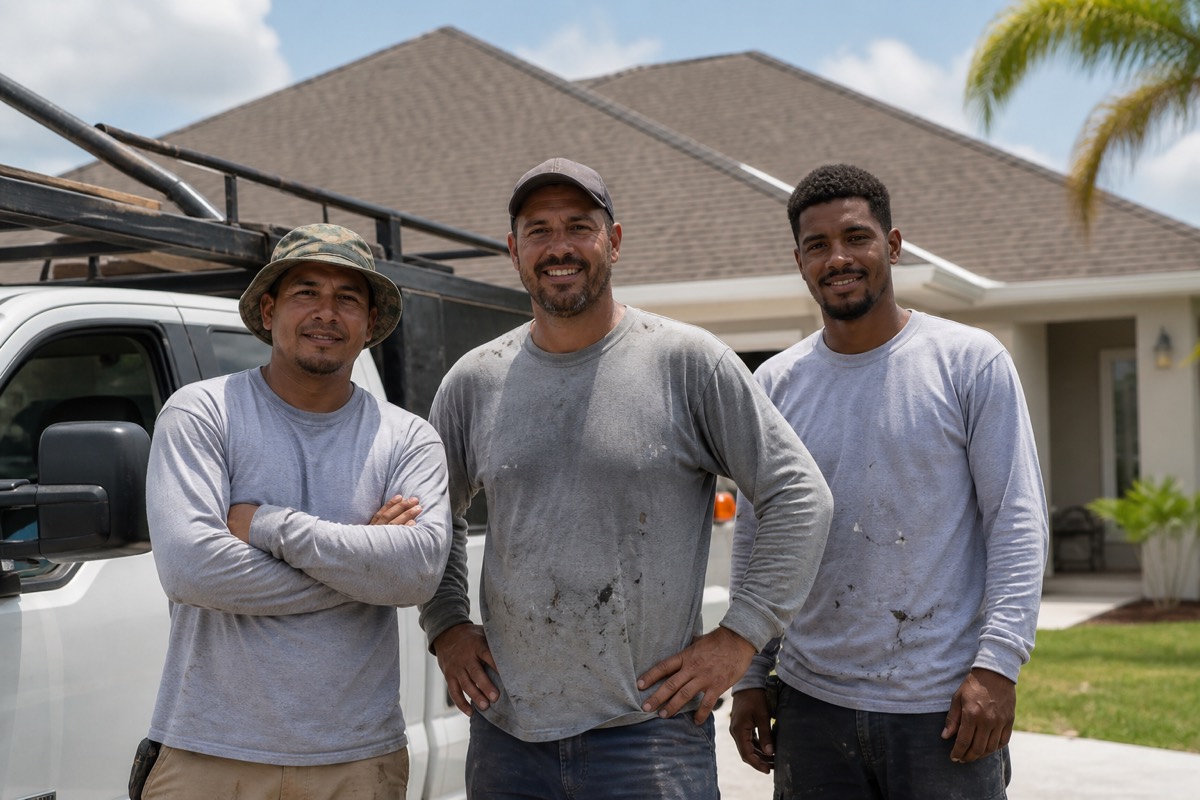 The Westfall Roofing crew